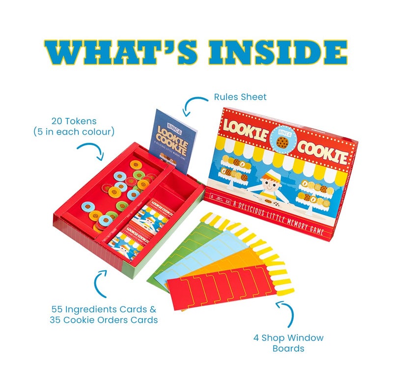 Binca Lookie Cookie - A Memory Card Game for Kids Ages 6 and Up | Fun Memory and Concentration Building Game | Gift to Build Cognitive Skills for Ages 4,5,6 (2-4 Players) - Image 3