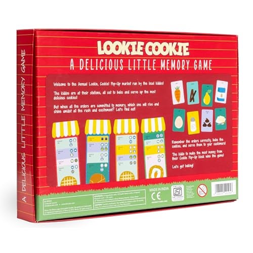 Binca Lookie Cookie - A Memory Card Game for Kids Ages 6 and Up | Fun Memory and Concentration Building Game | Gift to Build Cognitive Skills for Ages 4,5,6 (2-4 Players) - Image 2