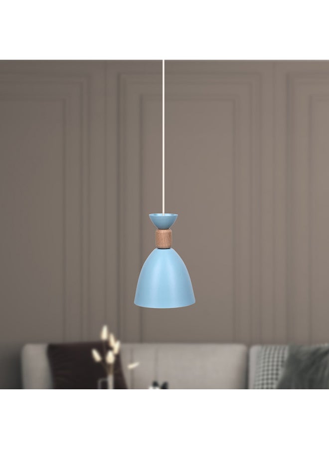 El Rawda Lighting Shot Ceiling Lamp - Single | modern decorative LED E27 pendant light ceiling lamp hanging | suitable for any room | Color: Baby Blue | Size: 70x15 cm