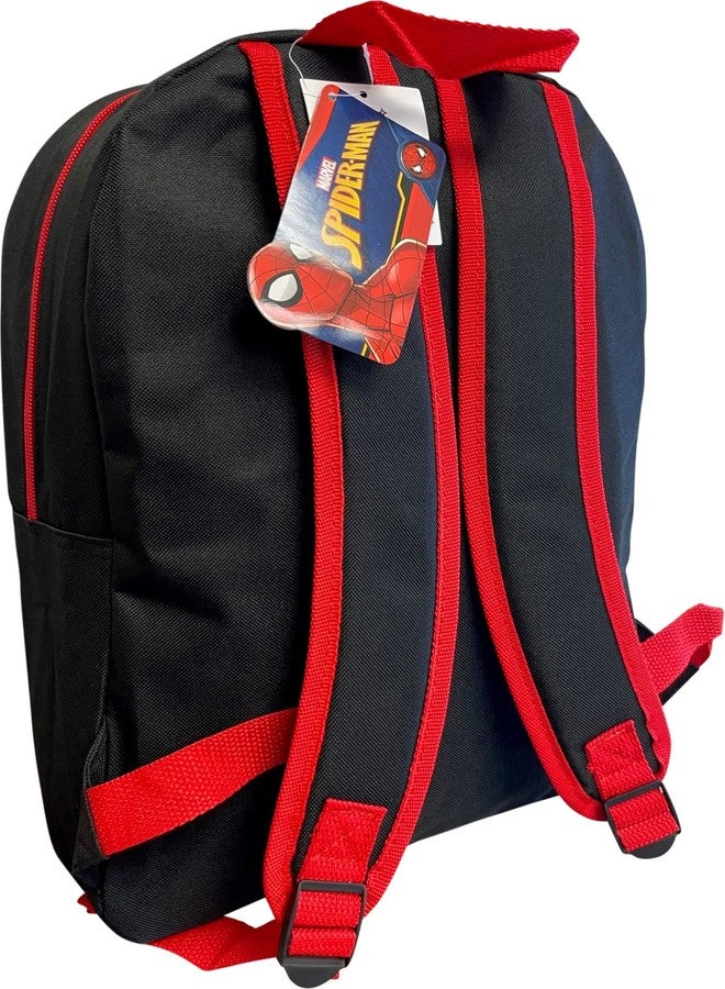 Ruz Spider-Man Kid's Licensed 15 Inch School Bag Backpack (Black-Blue-Red) - Image 4