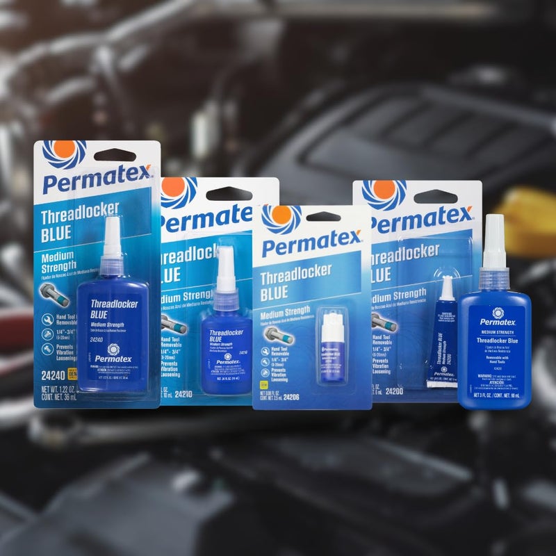 Permatex 24835 Threadlocker Blue Gel Medium Strength,Thread Lock & Screw Glue for Bolts Nuts & Fasteners to Prevent Loosening & Corrosion, Removable w/Hand Tools 35 ml - Image 4