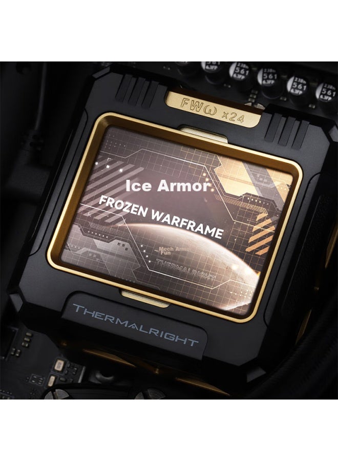 Thermalright ثيرمالرايت فروزن وورفريم 360 أسود، مبرد سائل مدمج، شاشة LCD IPS، FW360 أسود - Image 5