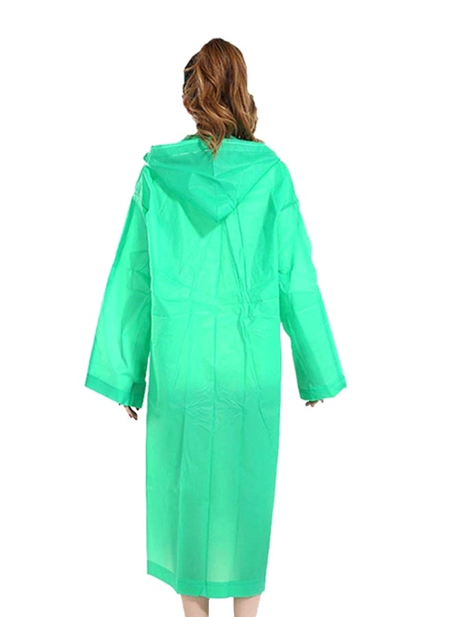 Portable Breathable Raincoat With Hood Sleeves - Image 2
