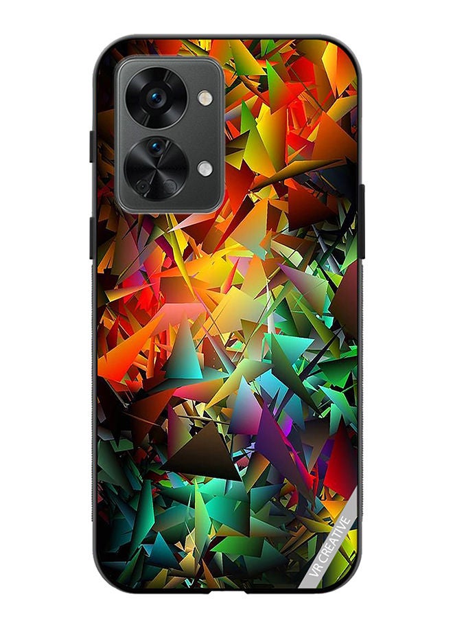 Protective Case Cover For OnePlus Nord 2T Abstract Design Multicolour