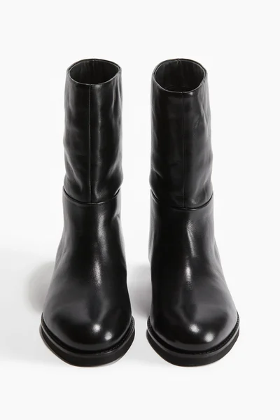 H&M Calf-High Leather Boots