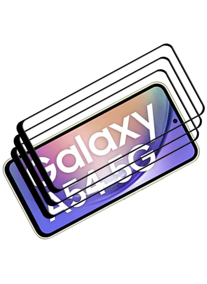 ACLIX 3 Pieces Antistatic ESD Dustproof Premium Quality High Definition Tempered Glass Screen Protector Designed For Samsung Galaxy A54 - Image 1