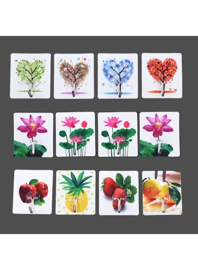 12 Pieces Wall Adhesive Hook for Hanging Things for Home Accessories - Image 1