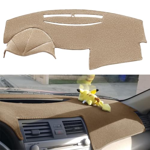 Yiz Dash Cover Mat Pad Custom Fit for Toyota Camry 2007 2008 2009 2010 2011 Dashboard Cover Carpet Cap Protector (Beige) Y27 - Image 1