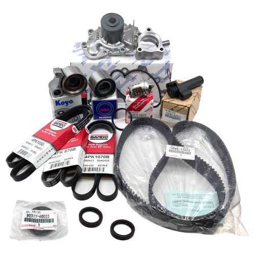 APSG Timing Belt KIT with Water Pump | Compatible with 4Runner, Tacoma, Tundra, T100 with 3.4L V6 | Includes all Belts, Tensioners & Seals Cam Crank | Crankshaft Camshaft, Thermostat | GENUINE/OEM Parts - Image 1