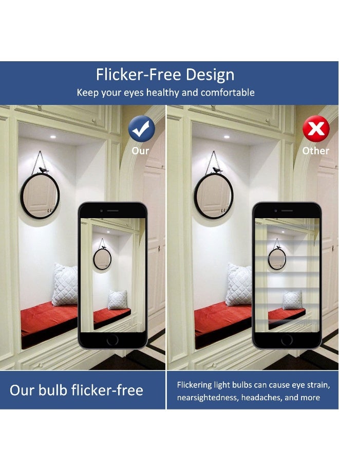 لمبة LED GX53 بقوة 7 واط بيضاء باردة 6000 كلفن، بديل لمبة هالوجين GX53 بقوة 50 واط أو CFL GX53، سطوع 665 لومن، تيار متردد 220 فولت، زاوية شعاع 120 درجة، غير قابلة للتعتيم، موفرة للطاقة، إضاءة دائرية، إضاءة تحت الخزائن للمطبخ، عبوة 4 قطع - Image 4