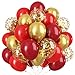 Togvu Red and Gold Balloon 60 Pack 12 Inch Different Shades Red Party Balloons Dark Red and Metallic Gold Confetti Balloons for Women Wedding Bridal Shower Birthday Christmas Party Decorations - Image 3