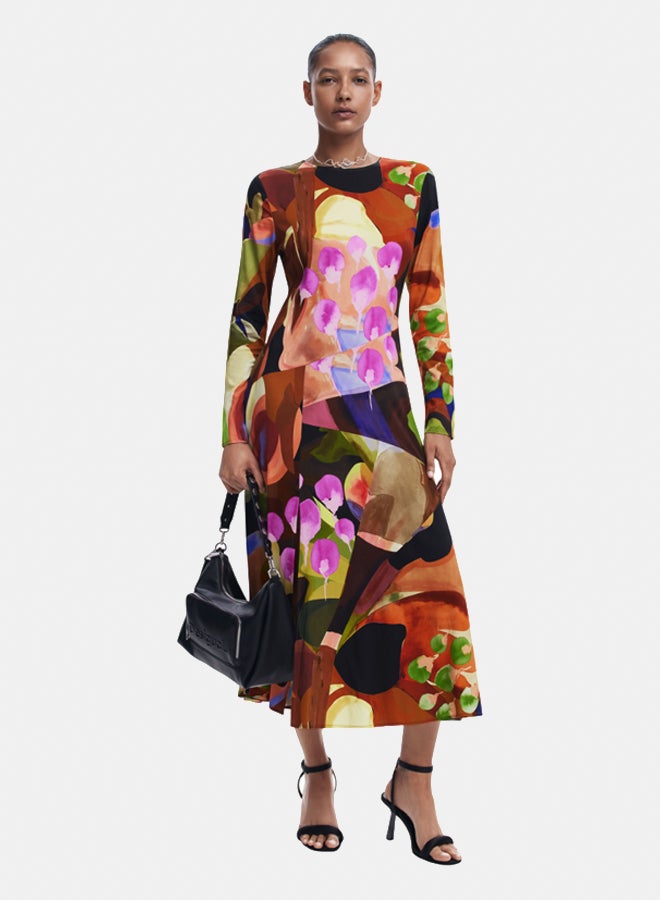 DESIGUAL Printed Midi Dress M. Christian Lacroix  - Image 1
