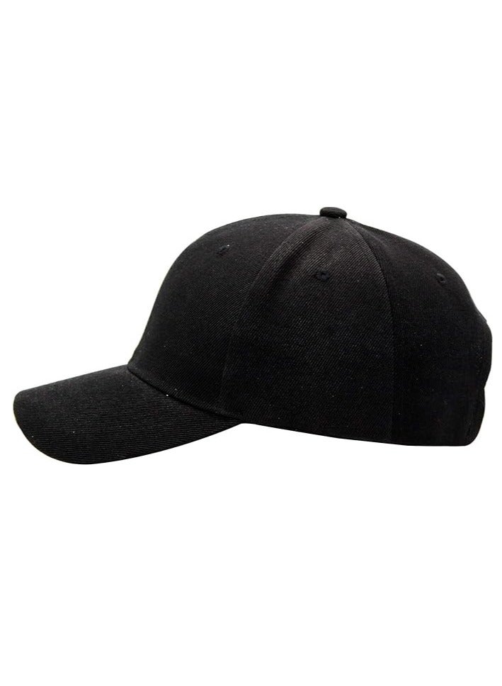 BEYTOR BEYTOR Stiff Structured Front Panels Baseball Cap Golf Dad Hat for Women and Men Hat Black  - Image 2