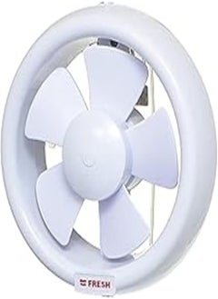 Fresh Glass Ventilation Fan, 20 Cm - White
