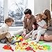 Shimirth 67Pc Pretend Play Food Sets for Kids Kitchen Pizza Toy Food Cutting Fake Food Fruits Vegetables Play Kitchen Toys Accessories Pretend Food Toys for Toddlers Boys Girls Birthday Gift - Image 2