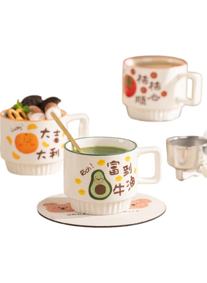 Caizhi Ceramic Mug, Coffee Cup, Tea Cup, Gift For Men And Women, Holiday Gift, Gift Box Set Cz6938 - Image 1