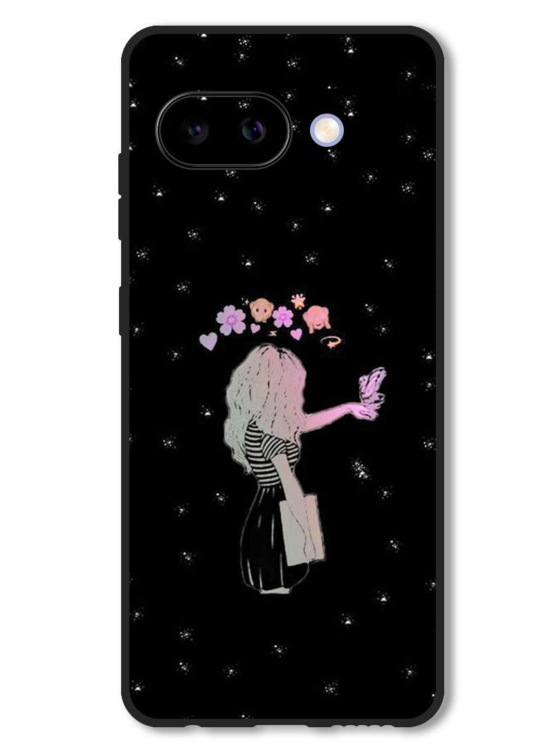 Theodor Case Compatible with Google Pixel 9A Protection Shockproof Bumper Cover Girl Butter - Image 1