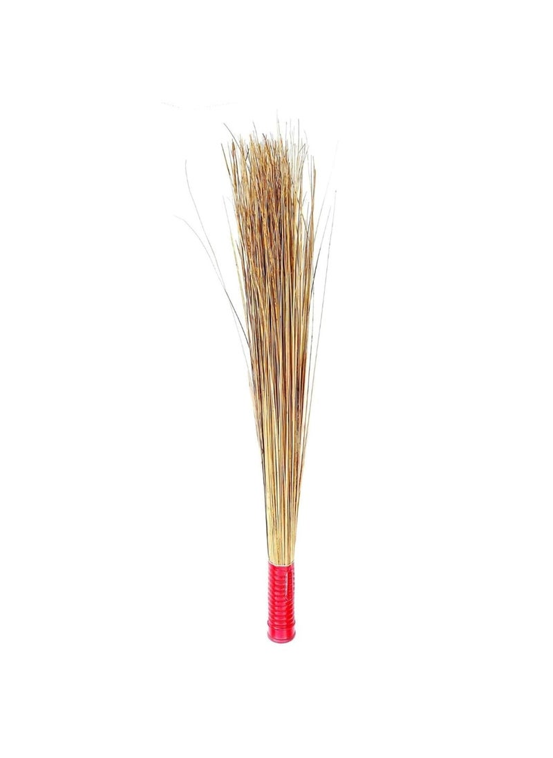 Day 2 Day Basis Day 2 Day Basis Traditional Coconut Fiber Broom Stick I 35 Inch Long I Washable Seekh Jhaadu I Firm Comfortable Plastic Grip I Ideal for Wet Surface Cleaning I 360GMS Pack of 1 