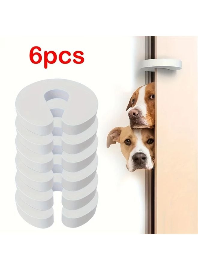 6pcs Anti Pinch Door Stopper Safety Protector For Wardrobe Window Cabinet No Drill Installation - Image 3