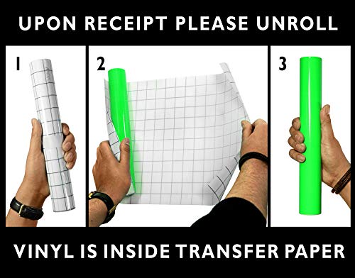 ORACAL Gloss Black Adhesive Craft Vinyl for Cameo, Cricut & Silhouette Including Free Roll of Clear Transfer Paper (6ft x 12") - Image 2