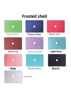 Generic Protective Case For MacBook Pro Apple Laptop Protective Case Frosted Quicksand Cream Leather Case Color Painting-Color:Quicksand-deep Sea Green-Applicable Model:Hollow Air11(A1370/A1465)  - Image 3
