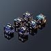 Yiotfandoll 6PCS Polyhedral D6 Dice 16mm Resin Dice Game Dice for RPG MTG DND Black Green - Image 4