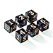 Yiotfandoll 6PCS Polyhedral D6 Dice 16mm Resin Dice Game Dice for RPG MTG DND Black Green - Image 2