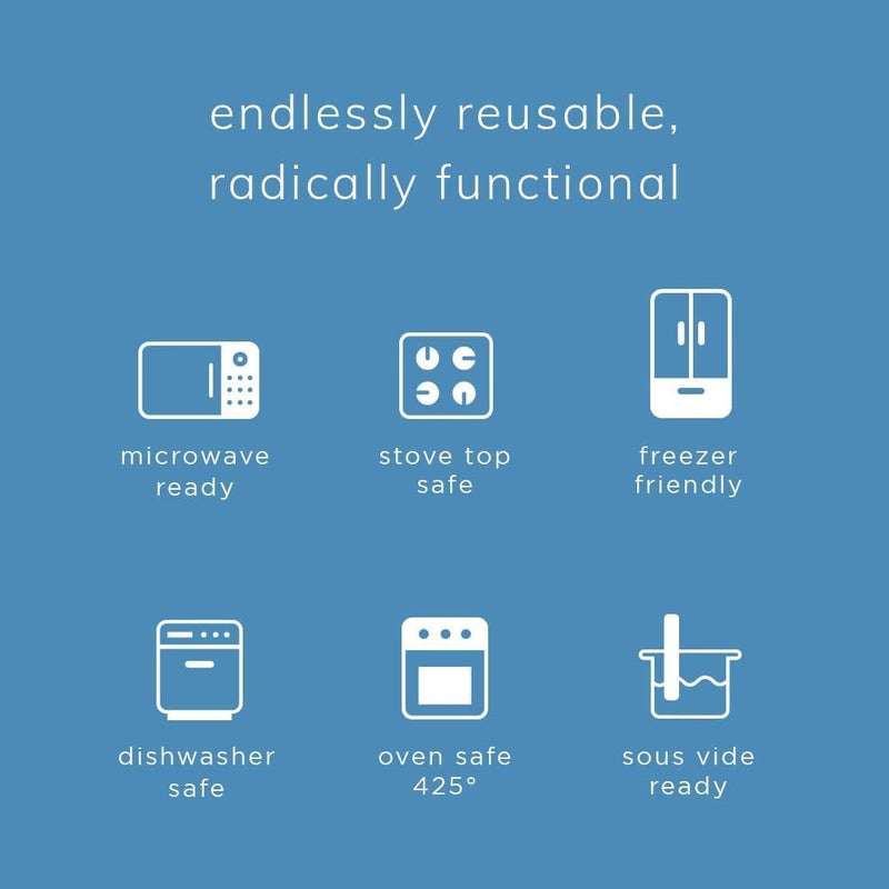 Stasher Platinum Silicone Food Grade Reusable Storage Bag  Blue (Stand-Up Mid) | Reduce Single-Use Plastic | Cook  Store  Sous Vide  or Freeze | Leakproof  Dishwasher-Safe  Eco-friendly | 56 Oz - Image 2