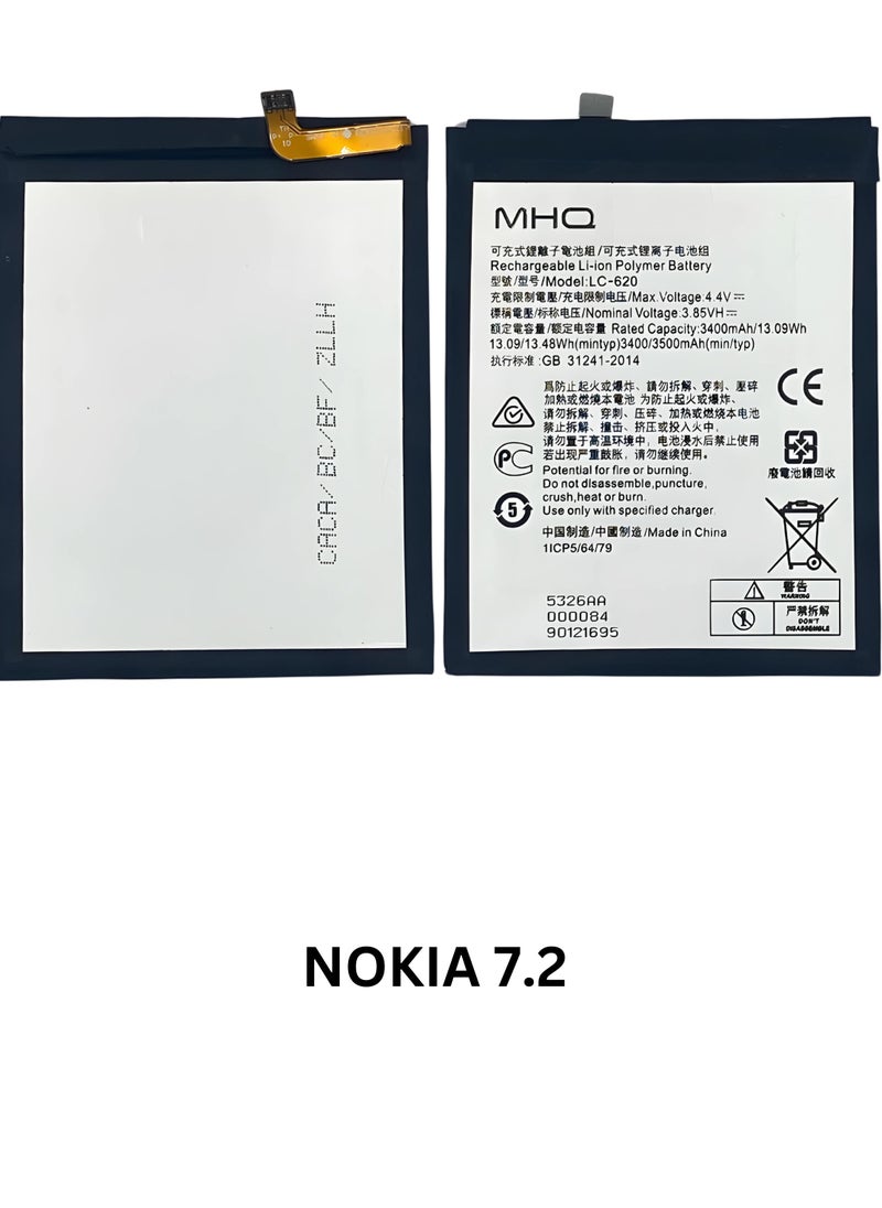 M.H.Q - Nokia 7.2 / Nokia 6.2 (TA-1181, TA-1196) ( LC-620 ) Battery High Quality - Image 1
