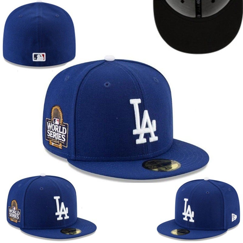 New Dense Embroidery Hat Lany Team Flat-Brim Baseball Cap American Hip-Hop Reversible Baseball League Team Cap - Image 1