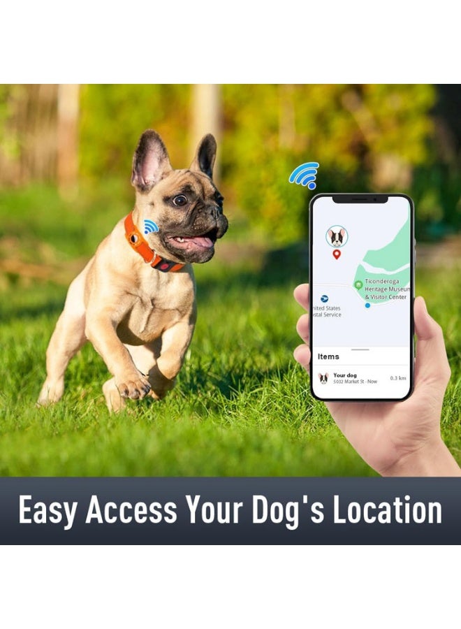 Nylon Reflective Apple Airtag Tracker Anti-Lost Pet Location Collar (Tracker Not Included) - Image 4