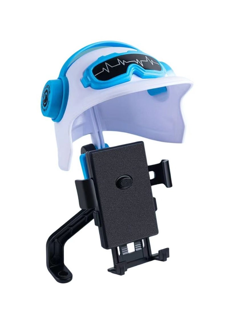 KUYING Small helmet, motorcycle, mobile phone holder, takeaway battery, electric vehicle, navigation phone holder, sun visor, and rain cover fixing  - Image 1