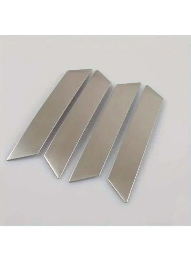 Silvery 4pcs Interior Door Armrest Stainless Steel Trim For VW Golf 7 MK7 MK7.5 - Image 2
