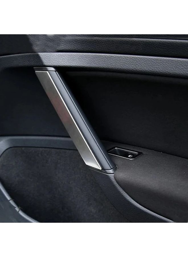 Silvery 4pcs Interior Door Armrest Stainless Steel Trim For VW Golf 7 MK7 MK7.5 - Image 4