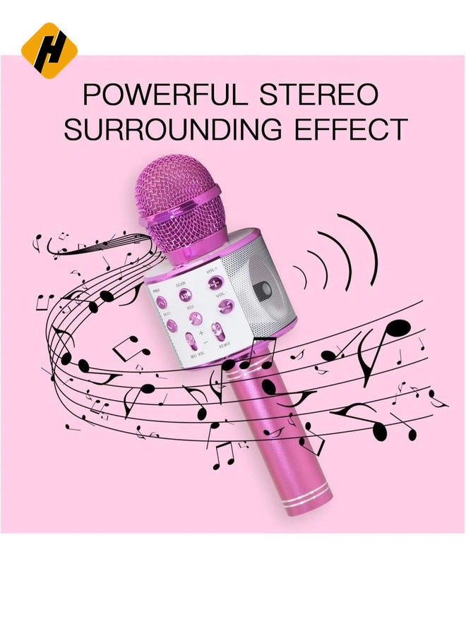 HuHa Wireless Bluetooth Karaoke Microphone for Kids Girls Gifts for 5-10 Year Old Boys, Girls  - Image 2