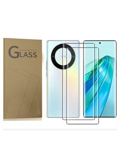 compatible with Honor X9a ,Tempered Glass Screen Protector [Support Fingerprint Unlock],  High definition transparent anti-scratch, no bubbles, easy to install(2pack)