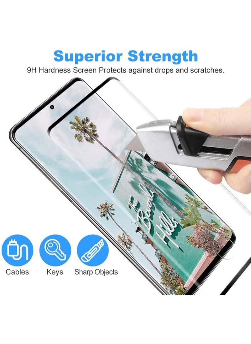 Generic - compatible with Honor X9a ,Tempered Glass Screen Protector [Support Fingerprint Unlock],  High definition transparent anti-scratch, no bubbles, easy to install(2pack) - Image 1