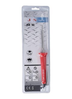 JS TOOLS 40W 220V Rapid Heating Stable Ergonomic Handle Soldering Iron Red And Silver Hs 060 40W  - Image 1