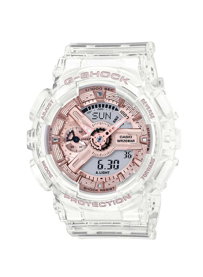 كاسيو ساعة يد من الراتينغ بعقارب ورقمي GMA-S110SR-7ADR - Image 1