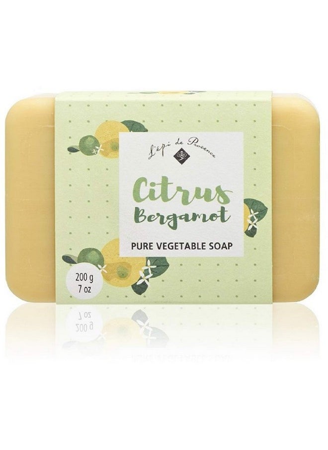 L'epi de Provence - Shea Butter Enriched French Bath Soap - Citrus Bergamot - 7Oz. 200G - Image 1