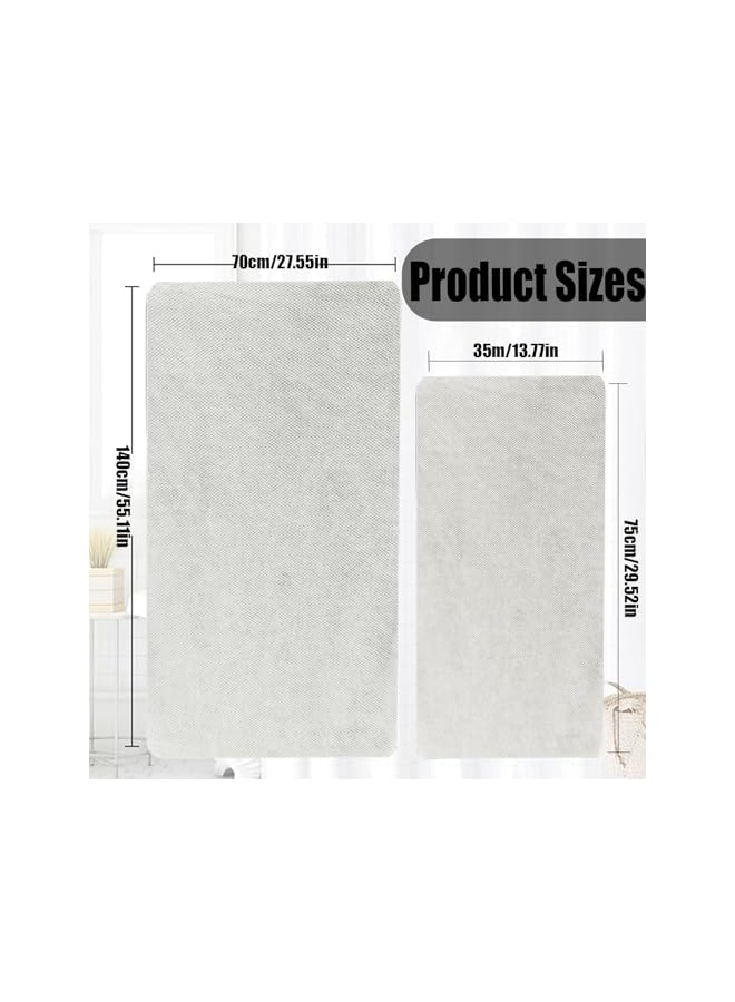 The Bros Premium Cotton Towels Set Ultra Soft Towels 4 Bath Towels 2 Hand Towels Soft Feel, Luxury Towel Set, Hotel Quality Super Soft,Quick Dry, Highly Absorbent Durable Towels (White, 6 Pcs Set) - Image 2