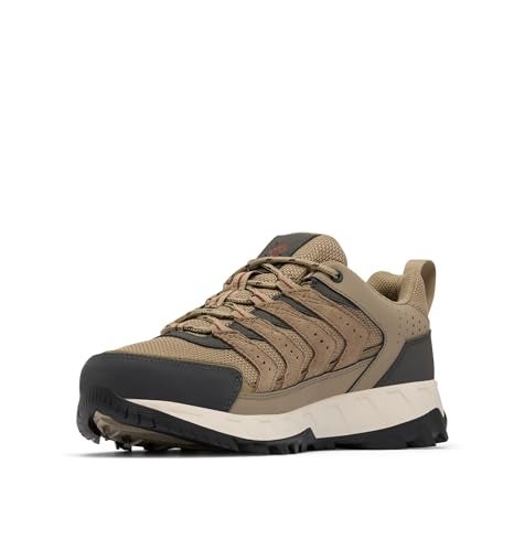 Columbia Mens Strata Trail Low Waterproof, Pebble/Spice, 9 - Image 4