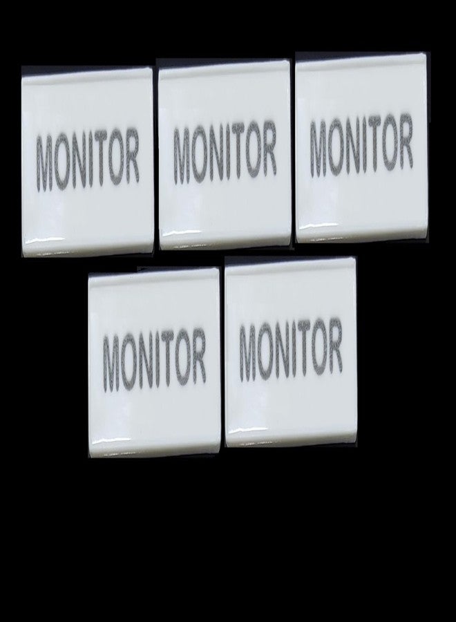 MOREL Class Monitors Badge in White Acrylic PINBACK Name Badge Used for School, College Classes.(Pack of 5) - Image 2