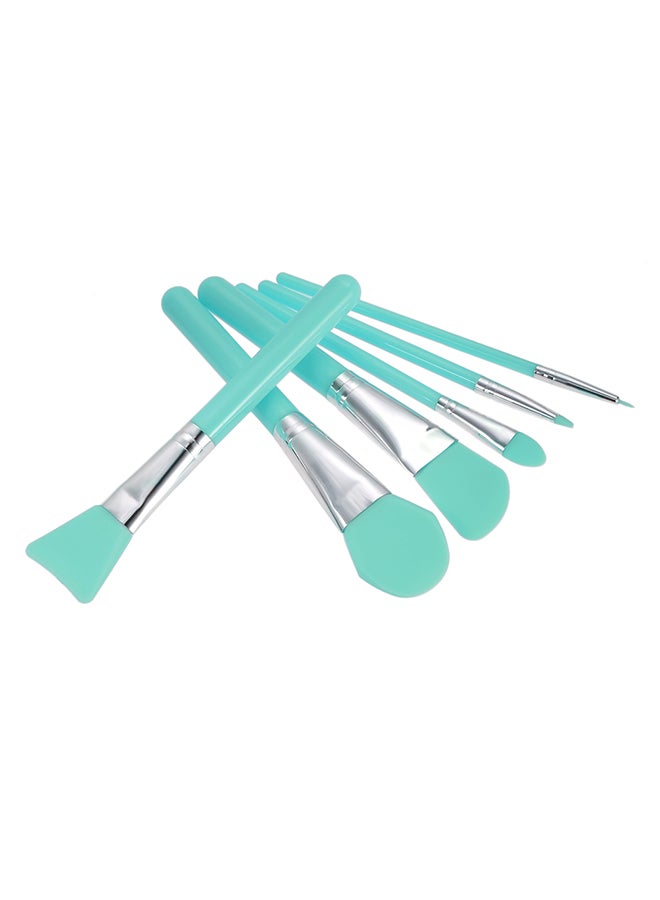 Green 6-Piece Silicone Makeup Brush Set - Image 2