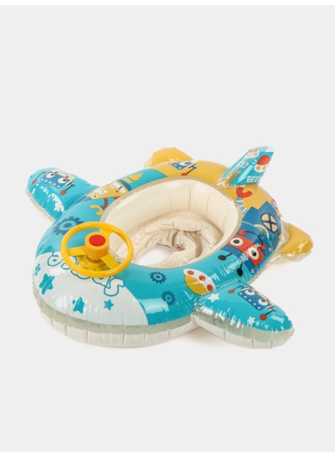 Sainteve Cute Child Kids Inflatable Pool Float PVC Summer Swim Float Air Bed Lake Boat Swimming Floats with 2 Handles Surfing Raft Bodyboard Floating Mattress Seat Swim Ring for Girls Boys 1-5 Years - Image 2