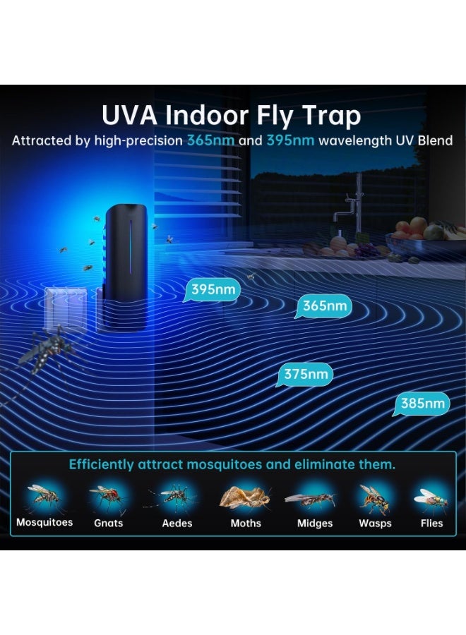 general Flying Insect Trap Plug in Mosquito Bug Indoor  Catcher with 9W Night UV Light, 10 Sticky Glue Board Refills for Home Office - Image 2