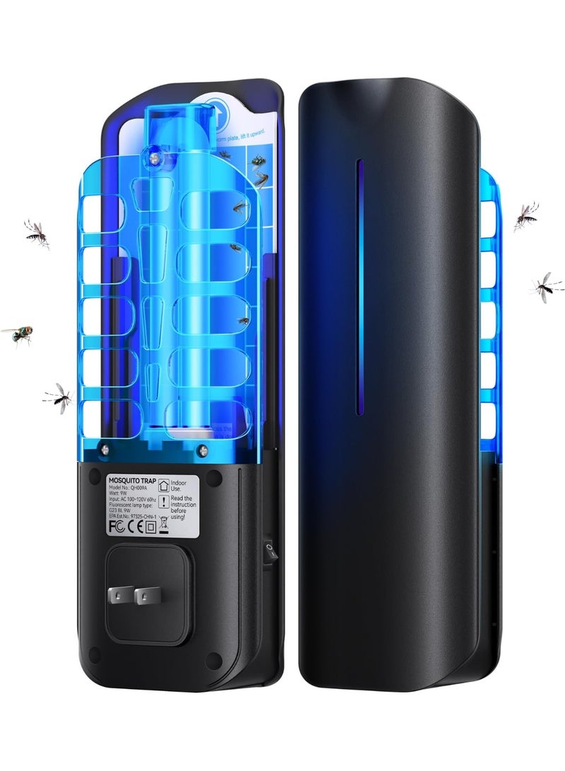 general Flying Insect Trap Plug in Mosquito Bug Indoor  Catcher with 9W Night UV Light, 10 Sticky Glue Board Refills for Home Office - Image 1