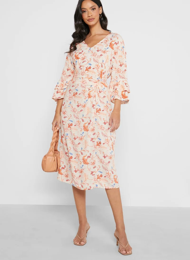 Object V-Neck Printed Top