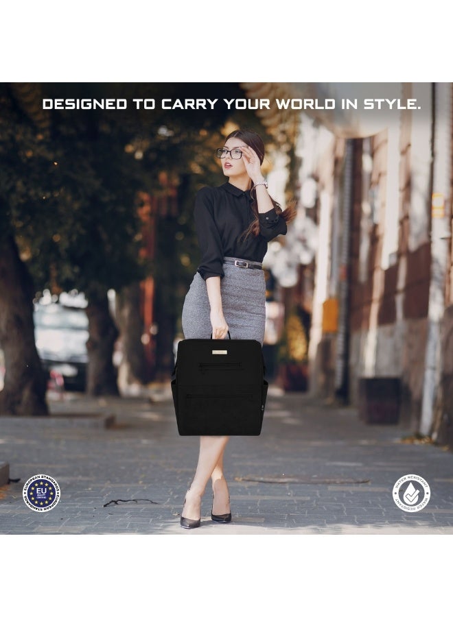 RILO Multifunction Waterproof Diaper Bag for Baby&Toddler|7-Pcs Set W/Changing Mat, Wet Bag, Pouches|Large-Capacity Travel Backpack for Mom&Dad with Trolley Sleeve|Diaper Tote Bag