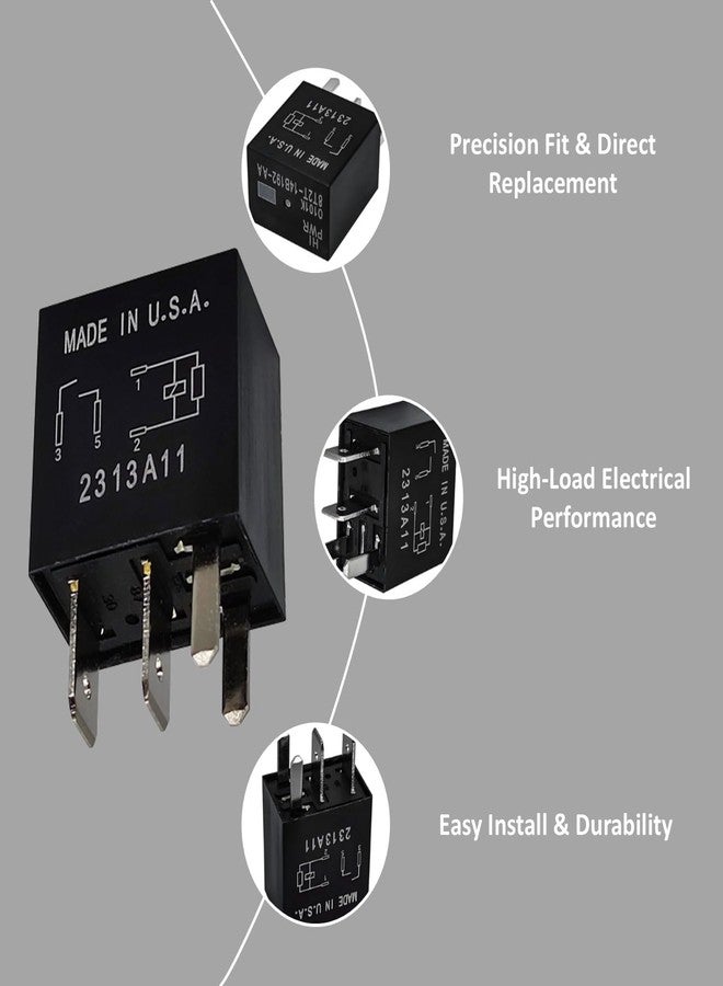 Konlkan 2-Pack Relay 8T2T-14B192-AA | 12VDC 4-Pin Automotive Relay Replacement Compatible with Select Ford Models - Image 4